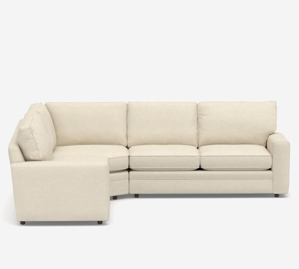 Pearce Square Arm Upholstered 3-Piece L-Sectional with Wedge (300 cm)