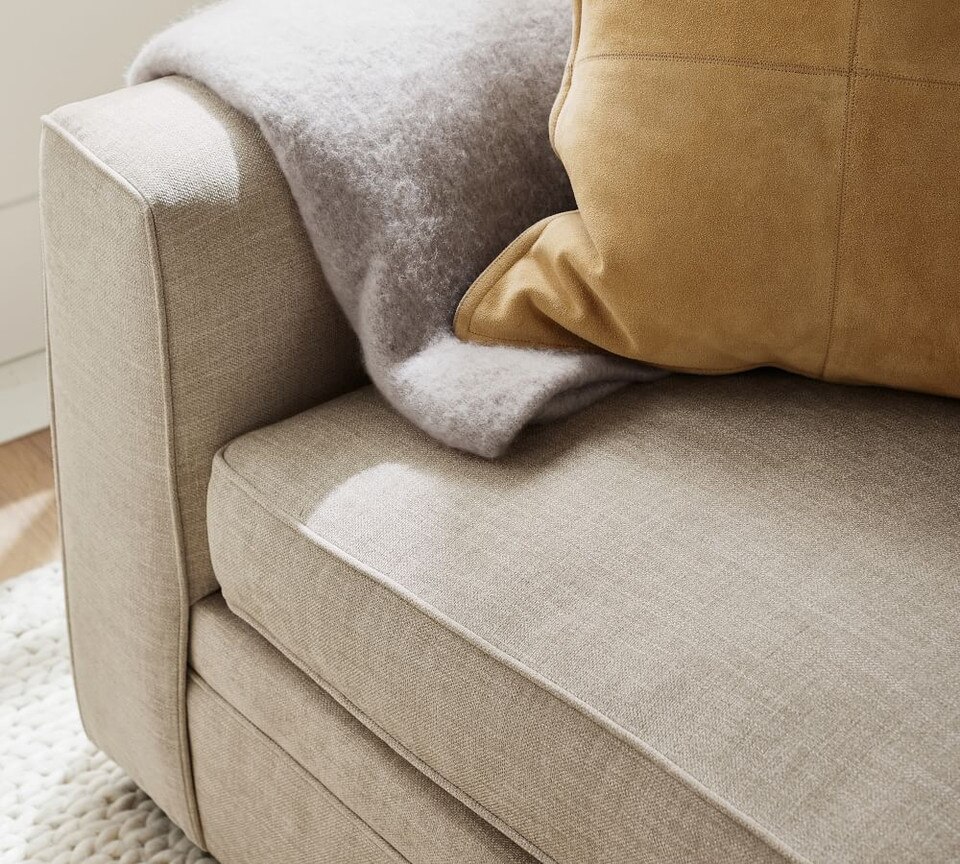 Pearce Square Arm Upholstered 3-Piece L-Sectional with Wedge (300 cm)