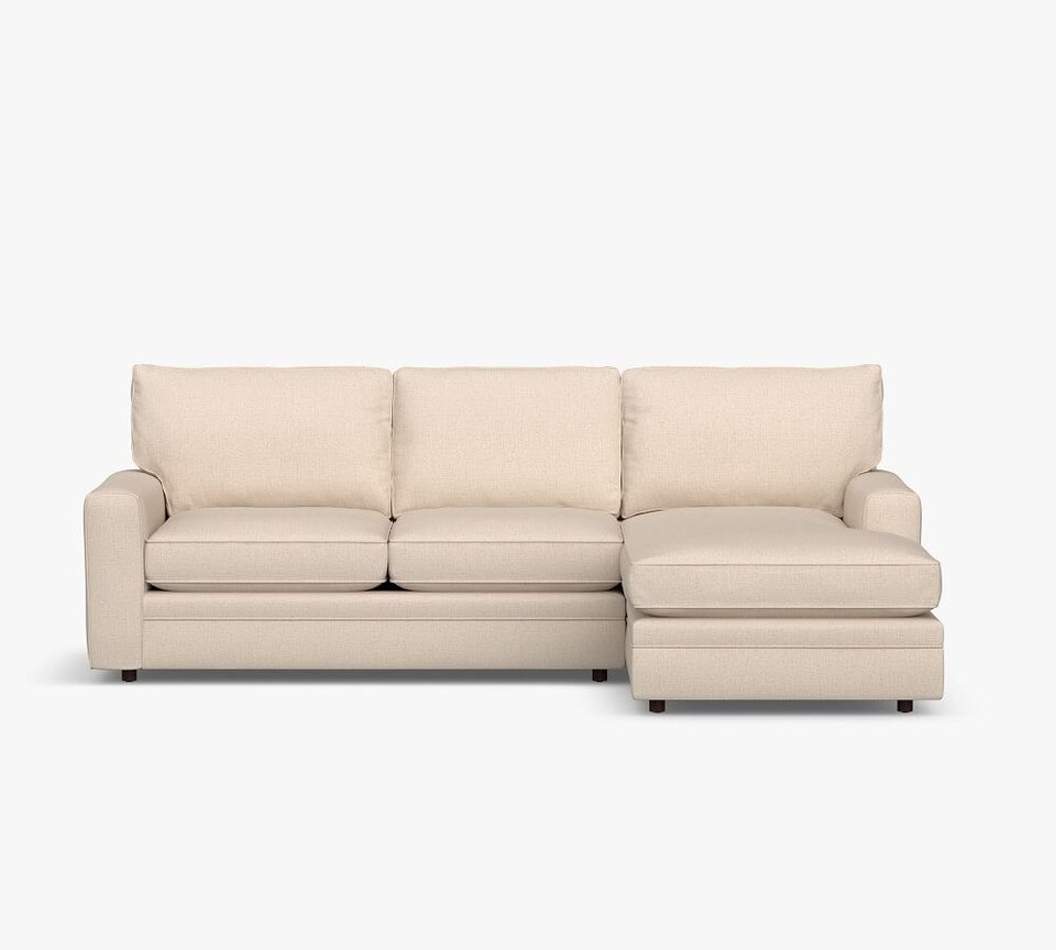 Pearce Square Arm Upholstered Sofa Chaise Sectional (260 cm)