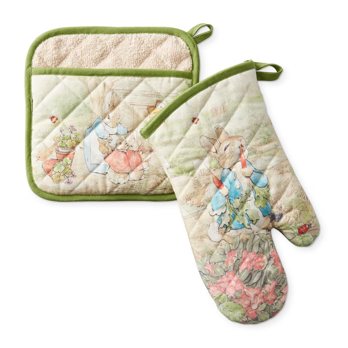 Williams Sonoma Peter Rabbit Oven Mitt & Potholder Set