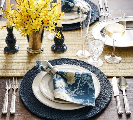 Pewter Napkin Rings Set of