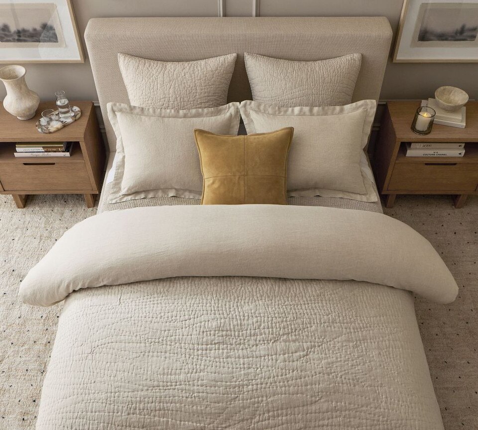 Pieced Suede Cushion
