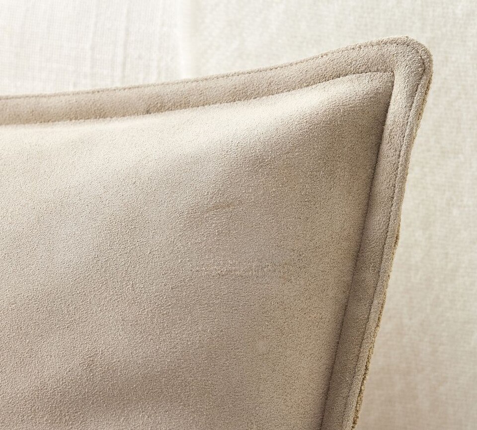 Pieced Suede Cushion
