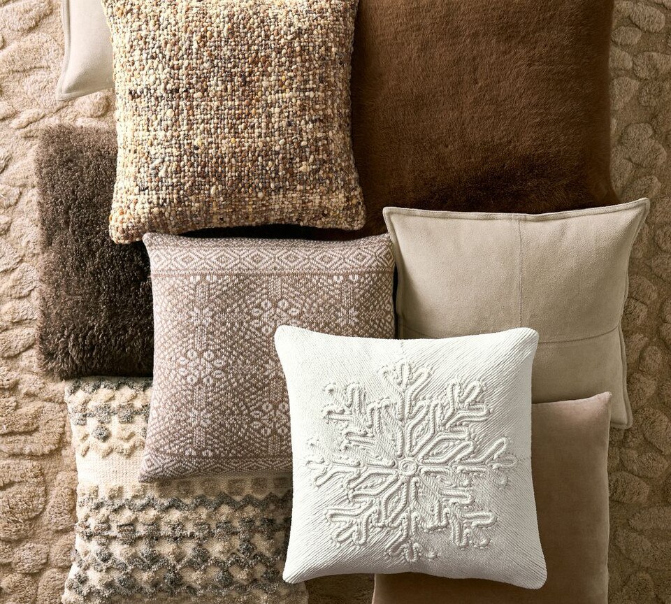 Pieced Suede Cushion