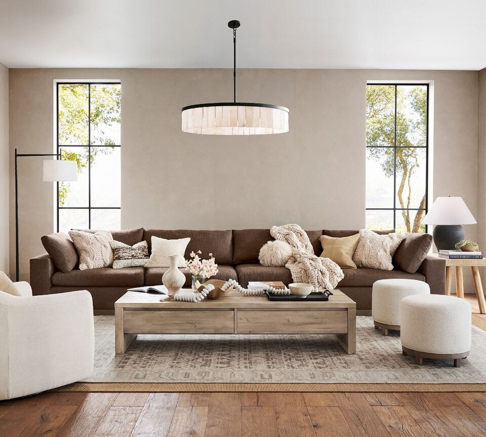 Pieced Suede Cushion