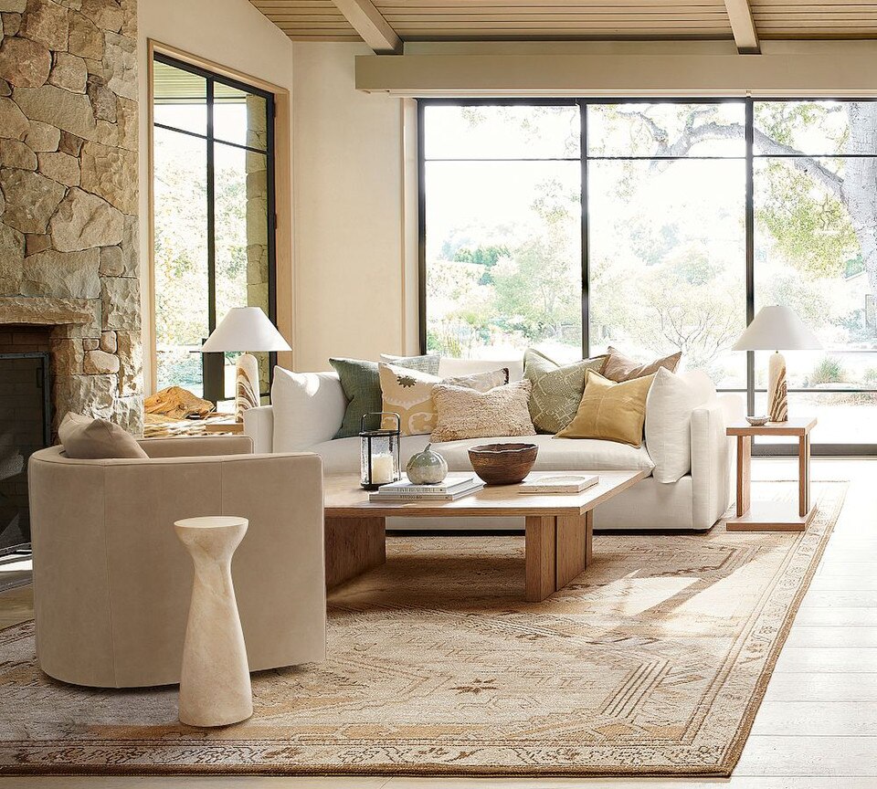 Pieced Suede Cushion