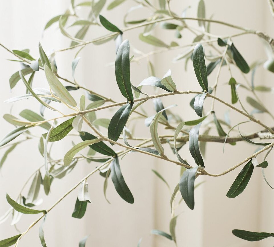 Faux Potted Olive Tree