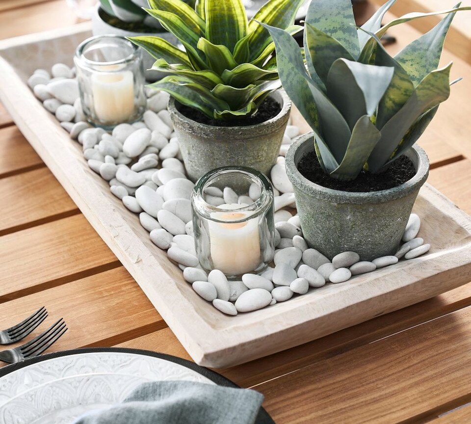 Faux Potted Snake Plant