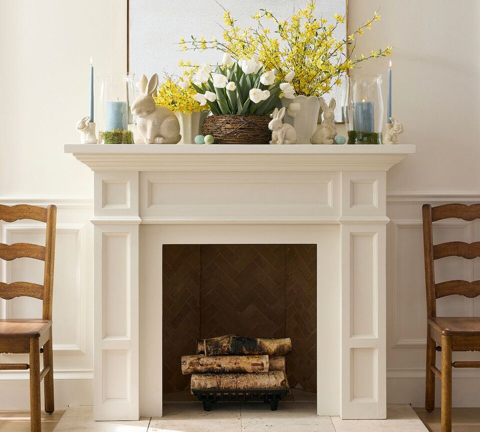 Premium Flickering Flameless Wax Pillar Candle - Salt Washed