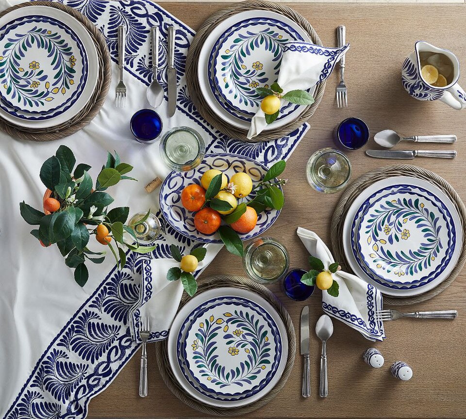 Puebla Stoneware Oval Serving Platters