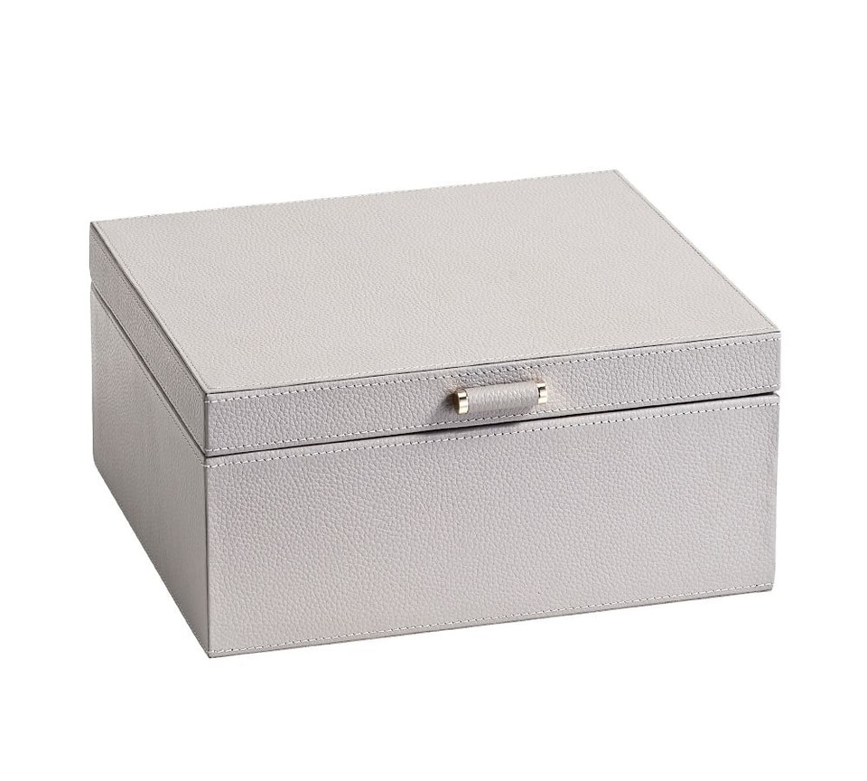 Quinn Medium Leather Jewellery Box