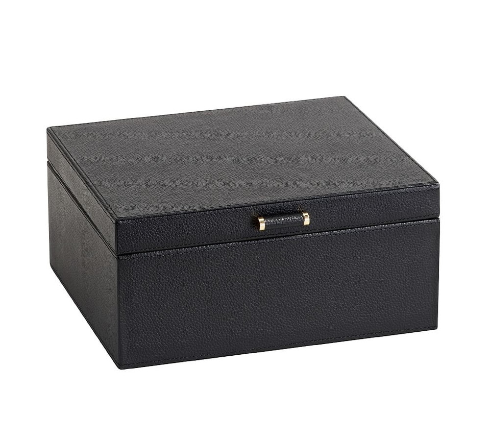 Quinn Medium Leather Jewellery Box