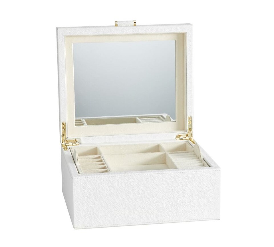 Quinn Medium Leather Jewellery Box