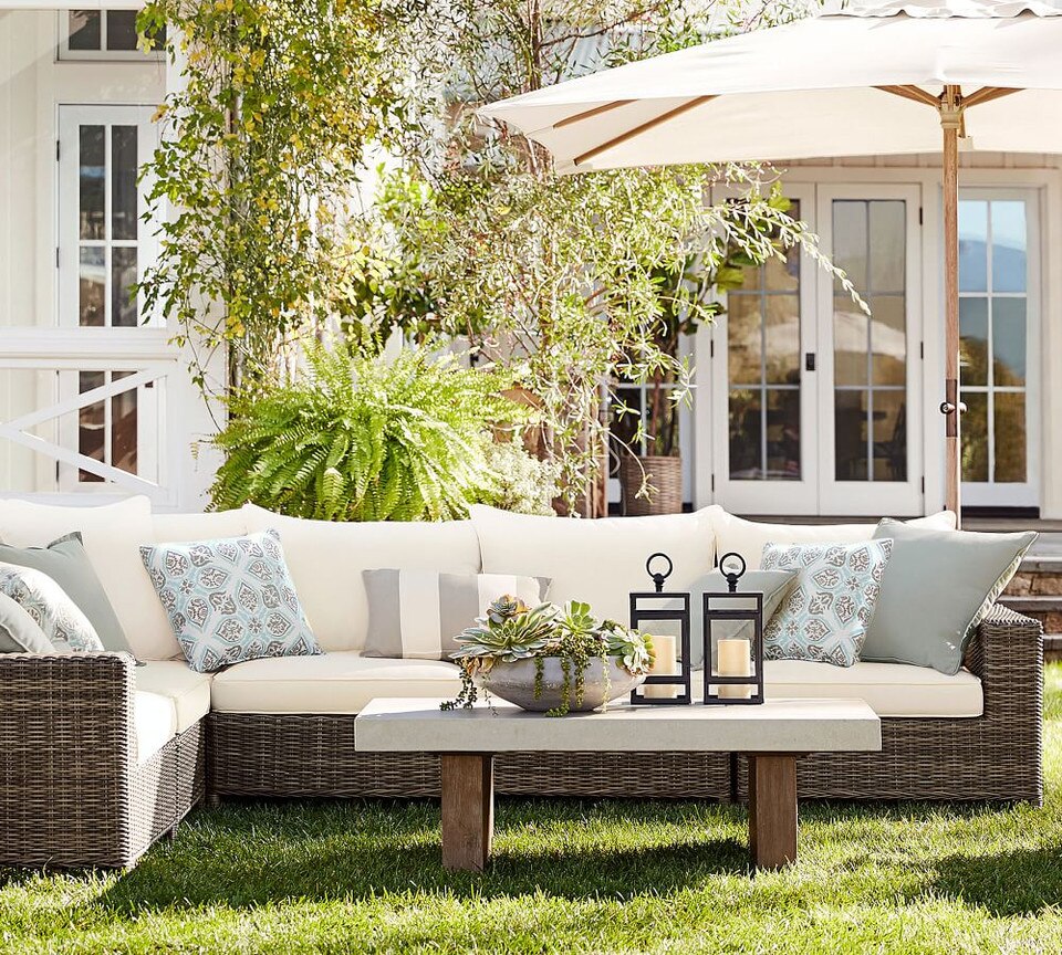 3m Rectangular Outdoor Umbrella – FSC® Eucalyptus Frame