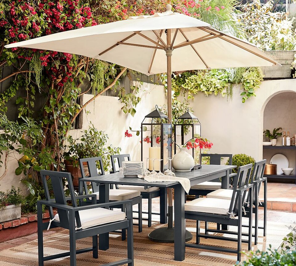 3m Rectangular Outdoor Umbrella – FSC® Eucalyptus Frame