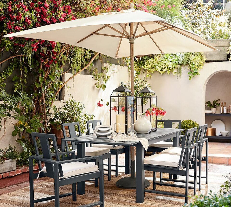 Rectangular Market Umbrella - Solid | Pottery Barn Australia