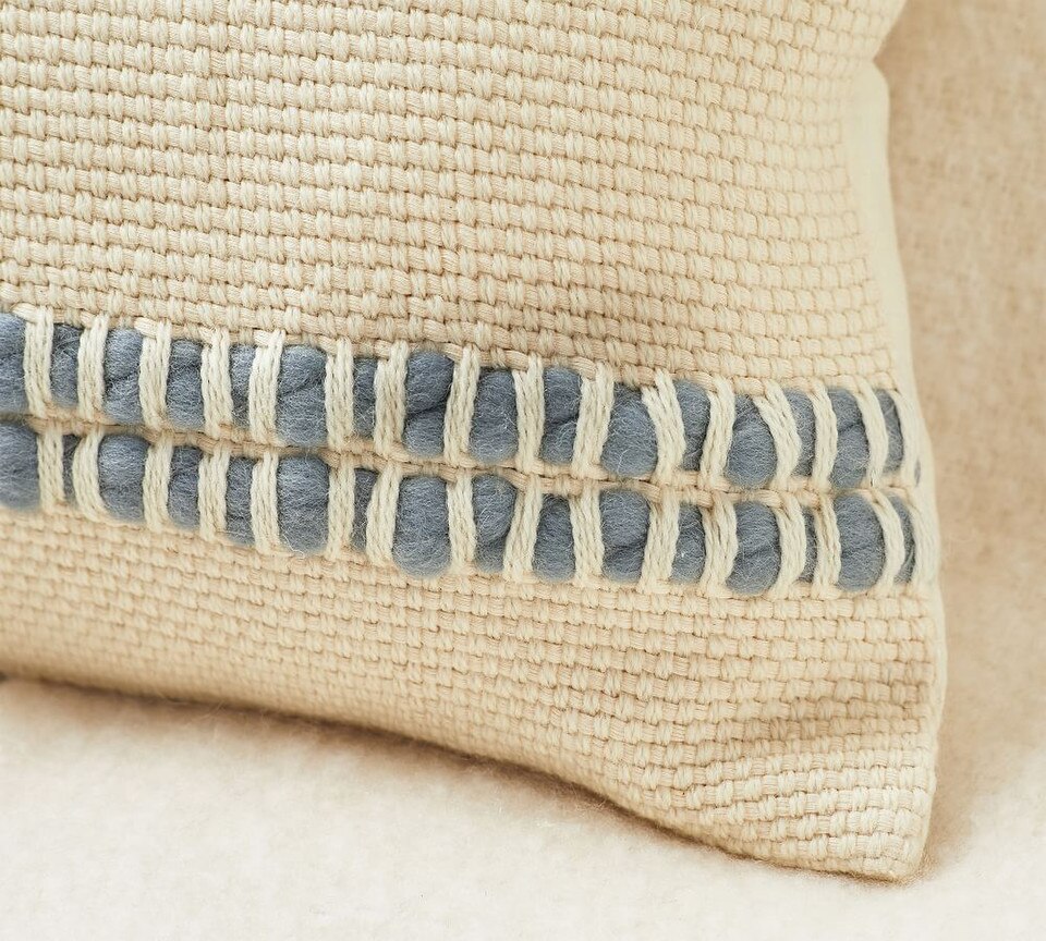 Reed Striped Lumbar Cushion Covers