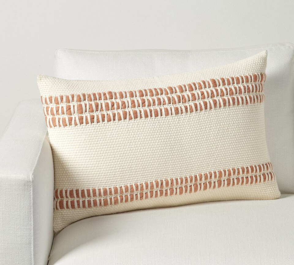 Reed Striped Lumbar Cushion Covers