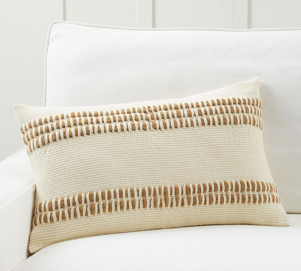 Reed Striped Lumbar Cushion Covers