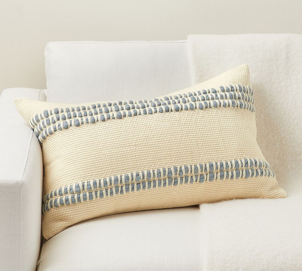 Reed Striped Lumbar Cushion Covers