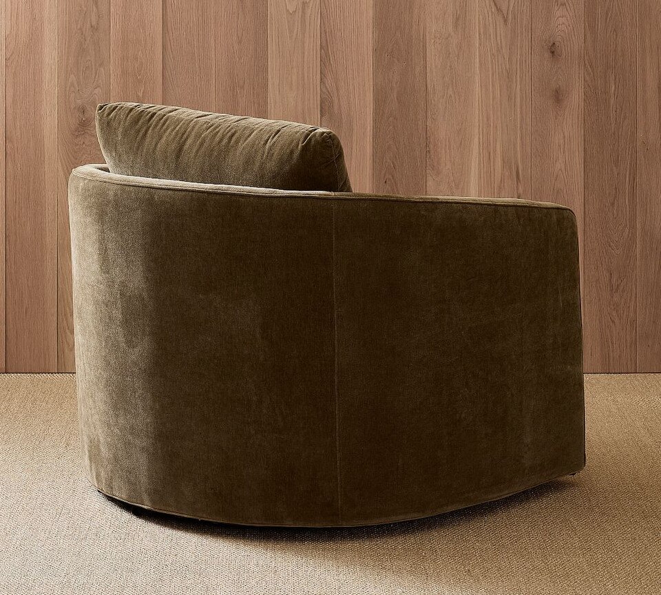 Remmy Upholstered Swivel Armchair