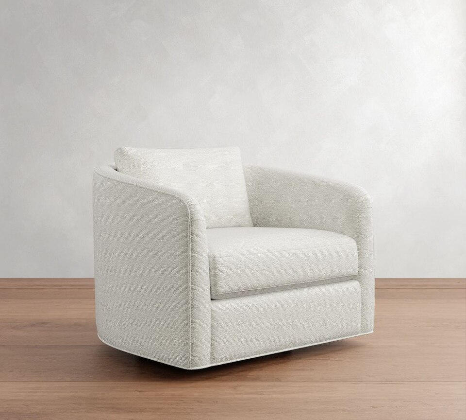 Remmy Upholstered Swivel Armchair