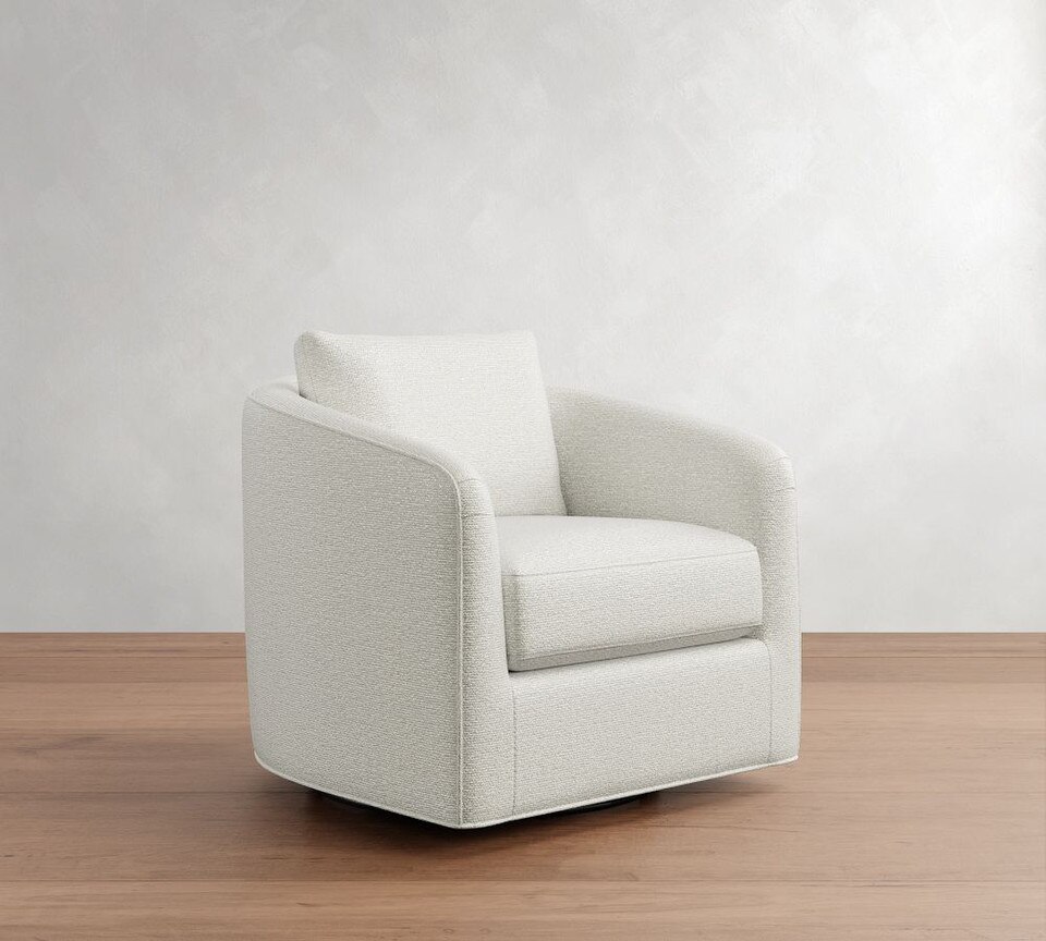 Remmy Upholstered Swivel Armchair