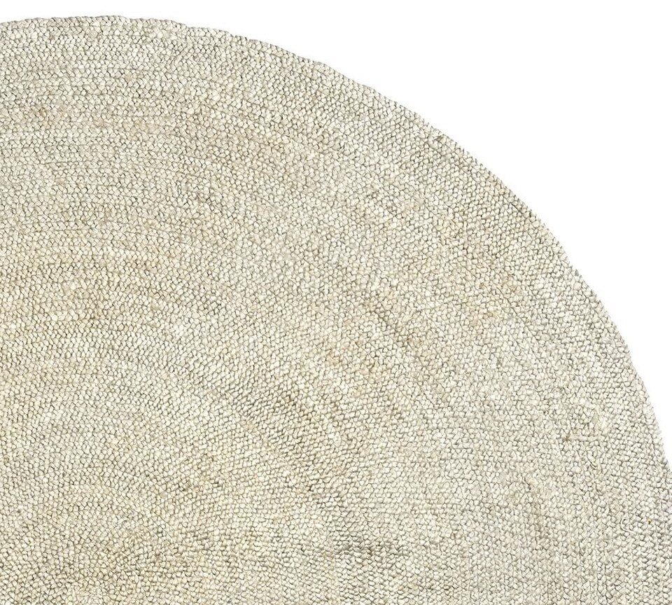 Round Jute Rug - Grey