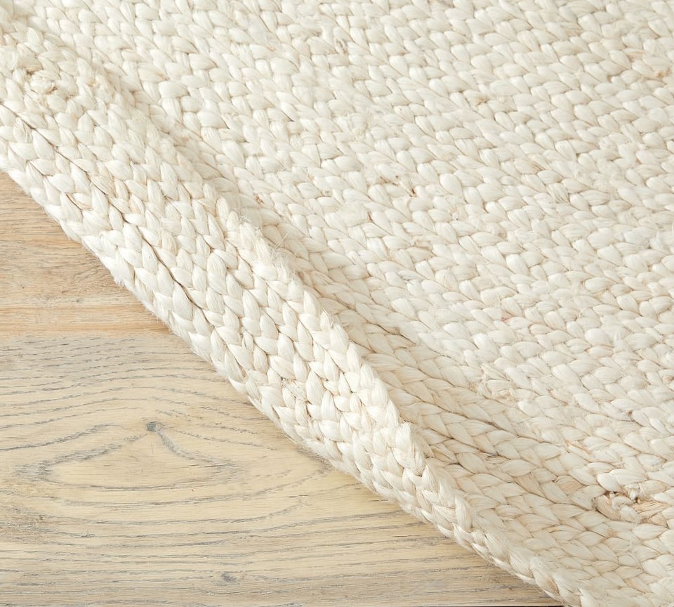 Round Jute Rug - Grey