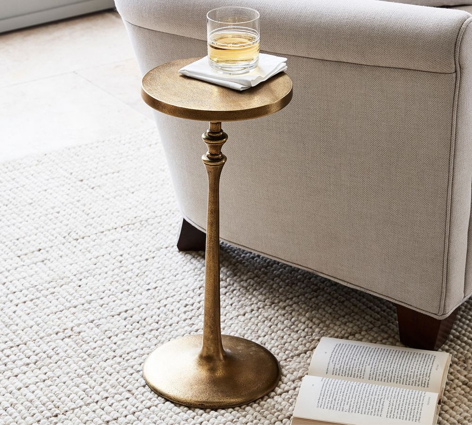 Round Metal Cocktail Table
