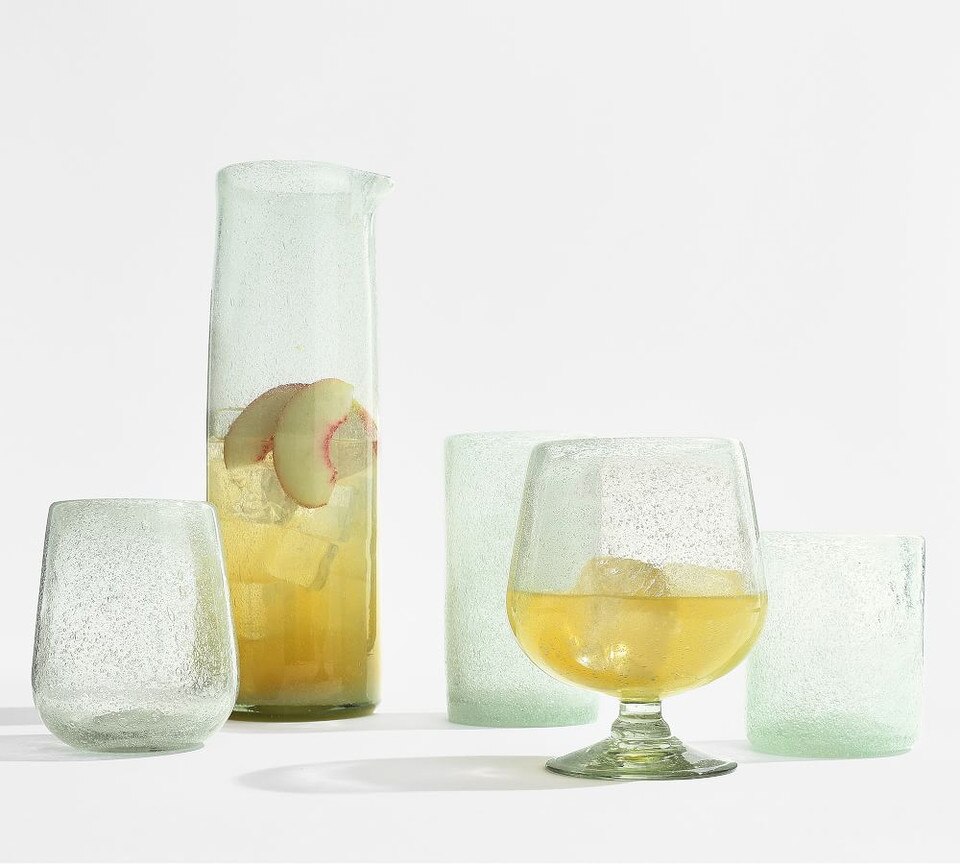 Handcrafted Recycled Sea Glass Drinking Glasses - Pottery Barn Australia