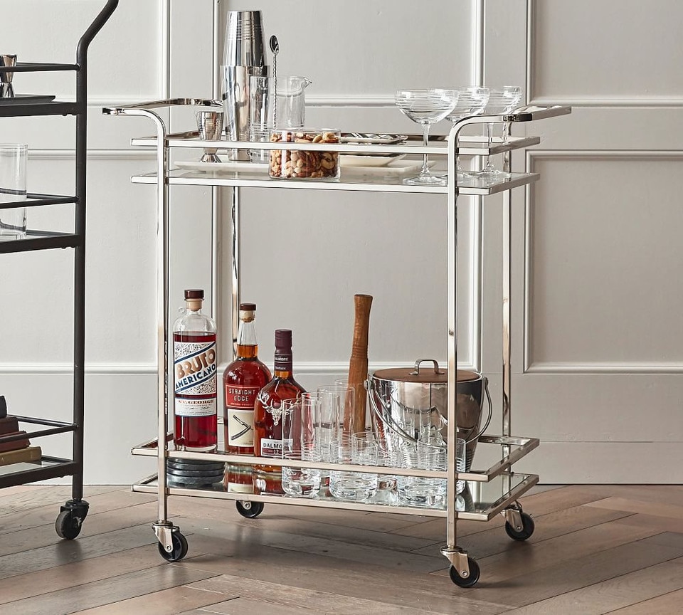 Skylar Metal Bar Cart