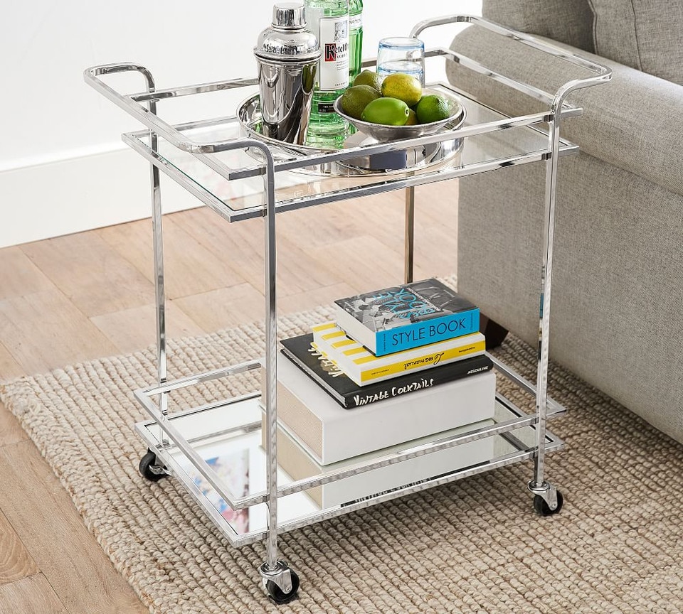 Skylar Metal Bar Cart