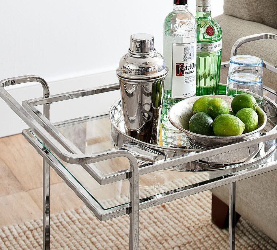 Skylar Metal Bar Cart