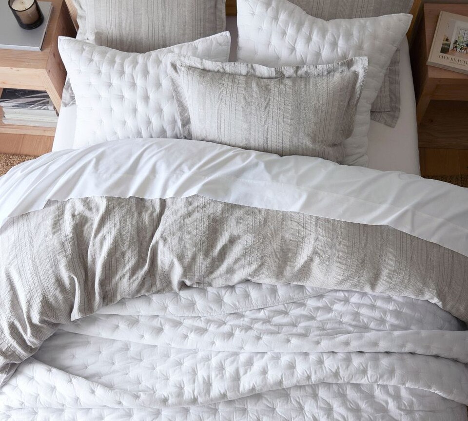 Sonoma Textured Striped Quilt Cover