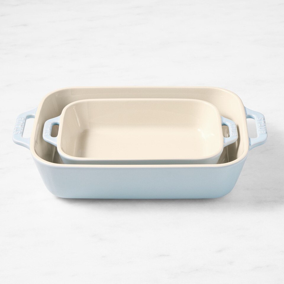 Williams Sonoma Staub Stoneware Rectangular Baking Dishes, Set of 2