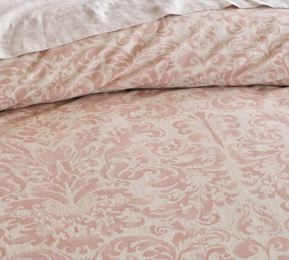 Stella Printed Damask Quilt Cover