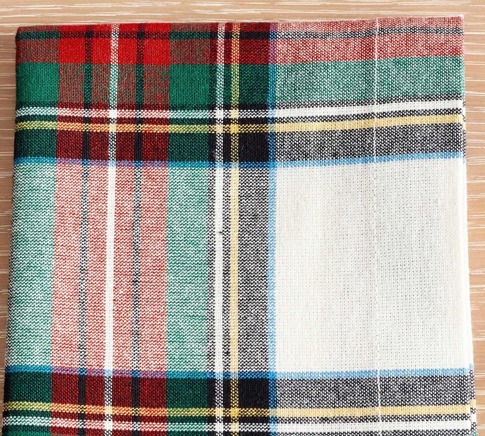 Stewart Plaid Cotton Napkins - Set of 4