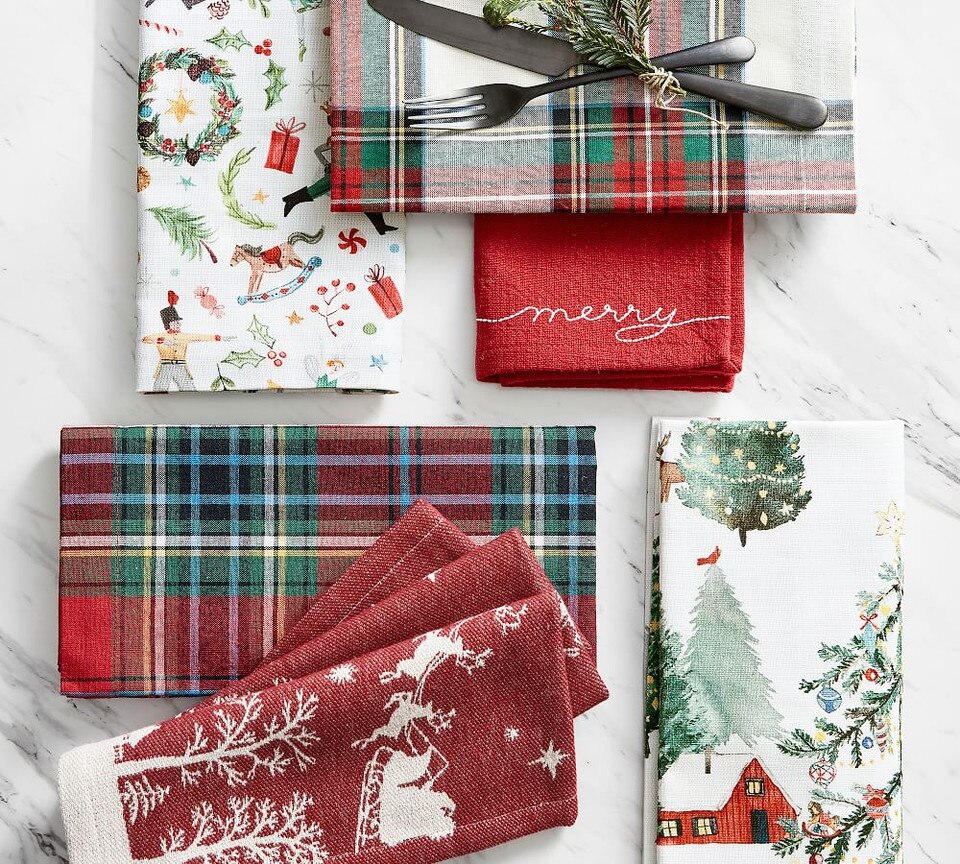 Stewart Plaid Cotton Napkins - Set of 4