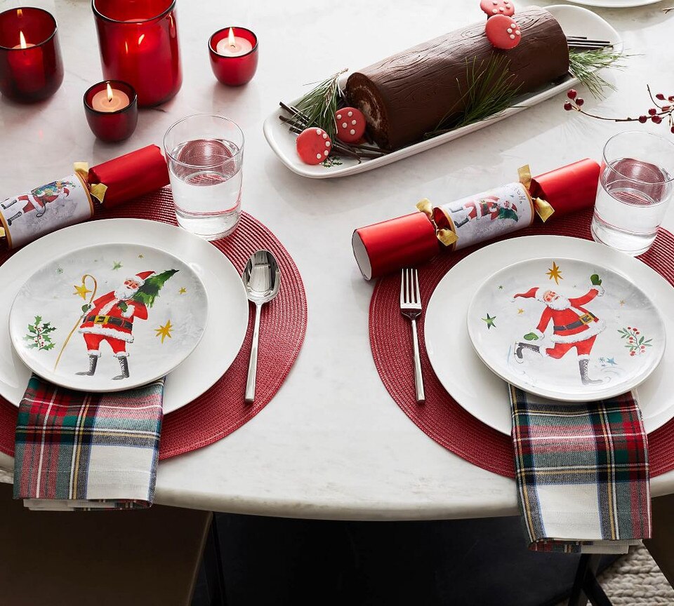 Stewart Plaid Cotton Napkins - Set of 4