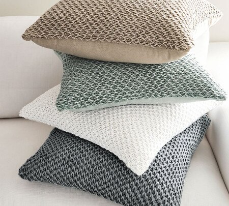 Stonewashed Knit Cushion Cover Pottery Barn Australia