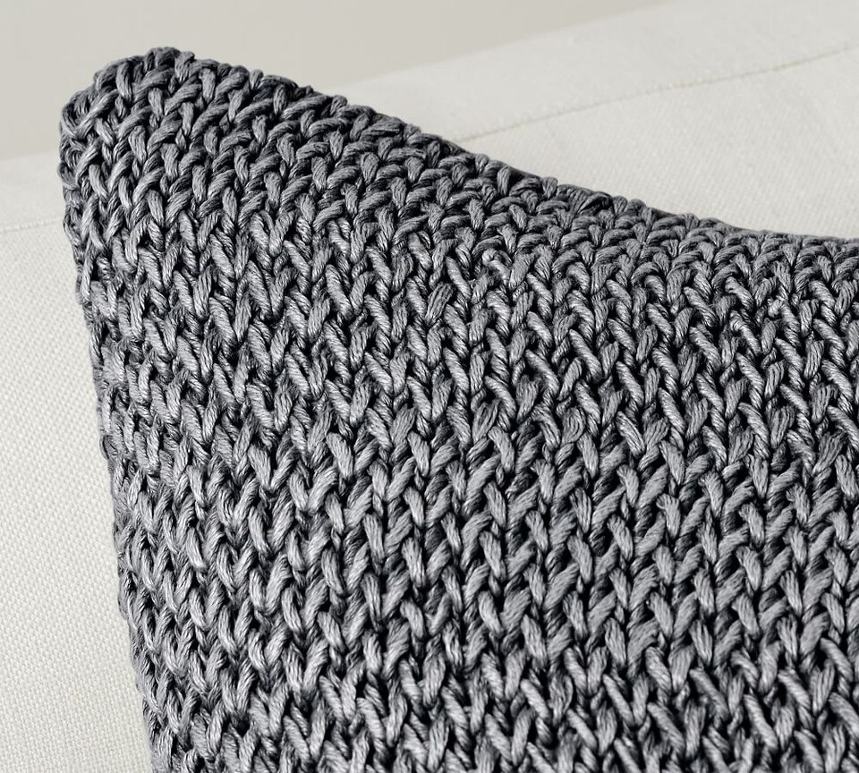 Stonewashed Knit Cushion Cover