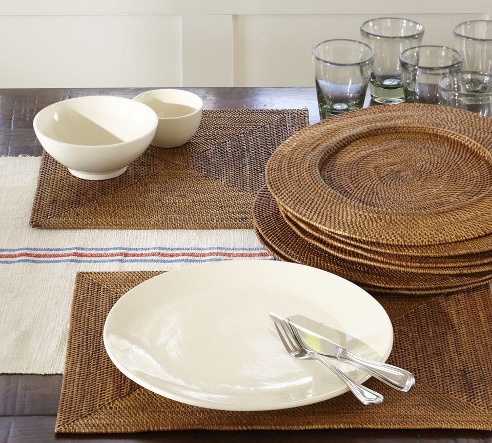 Tava Handwoven Rattan Rectangular Placemat