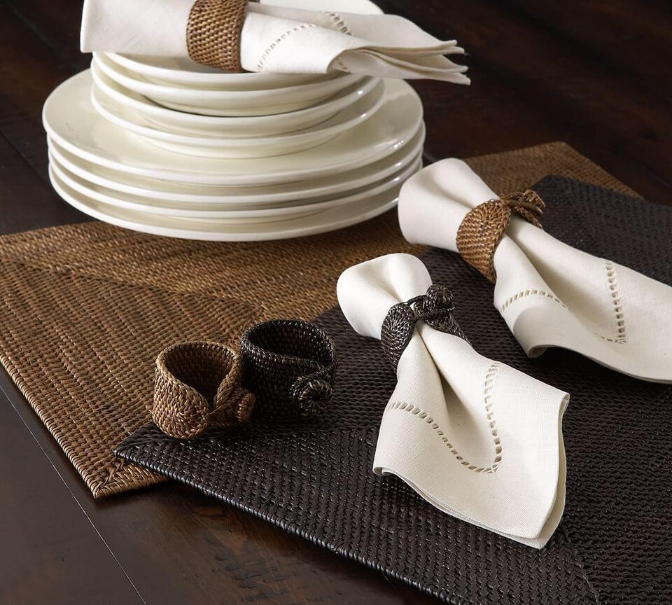 Tava Handwoven Rattan Rectangular Placemat