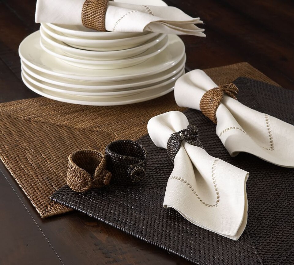 Tava Handwoven Rattan Rectangular Placemat