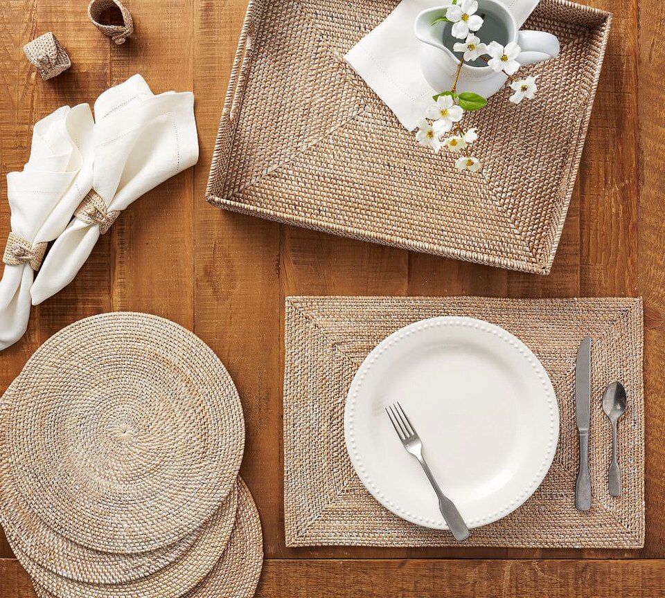 Tava Rattan Serving Tray