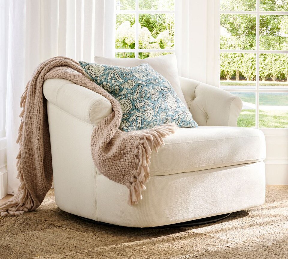 Textured Basketweave Knit Throw