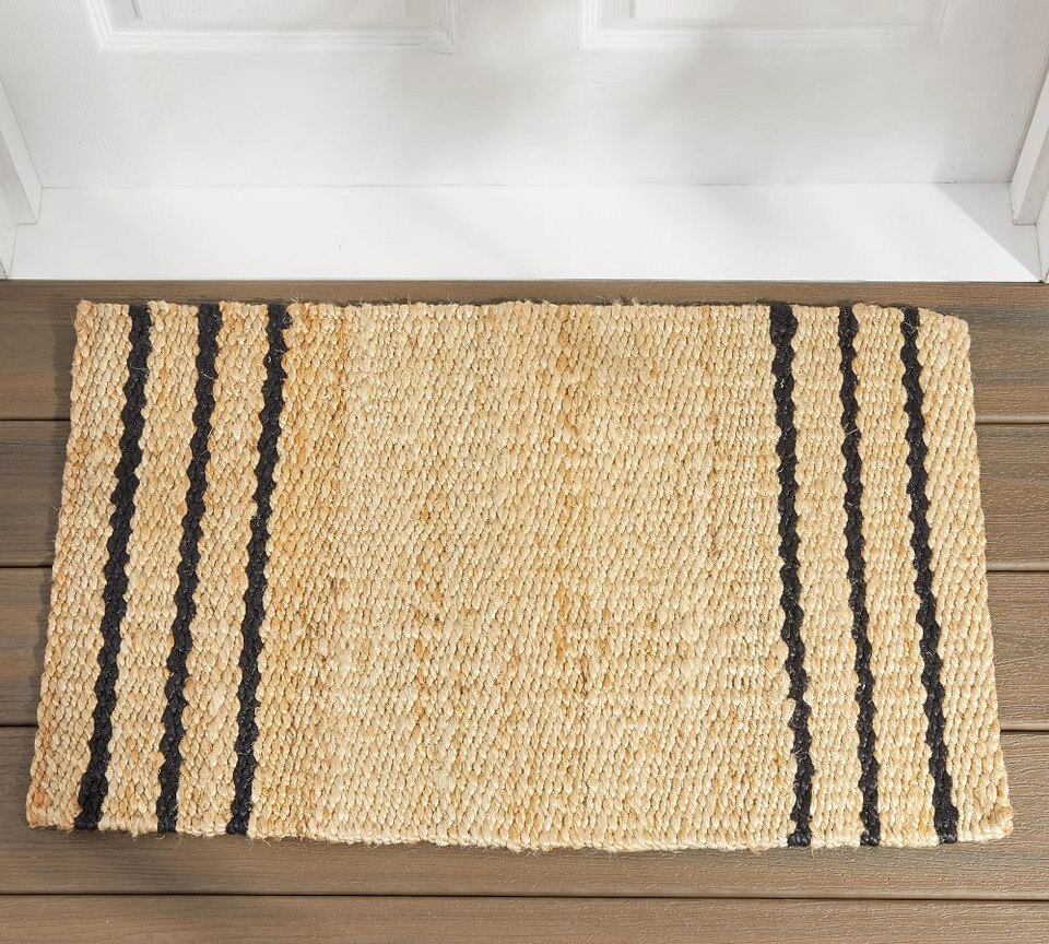 Three Stripe Natural Fibre Doormat
