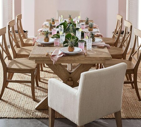 Toscana Extending Dining Table Seadrift 225 316 Cm Pottery Barn Australia