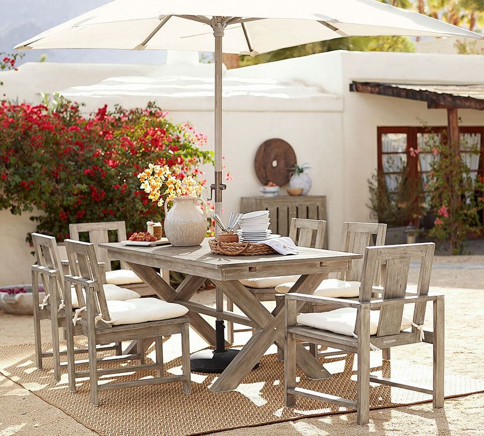 Tufted Sunbrella® Outdoor Dining Chair Cushion | Pottery ...